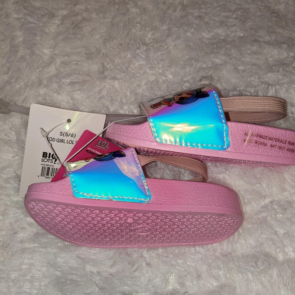 Nwts LOL surprise! Toddler girl slides/sandals - Picture 12 of 13